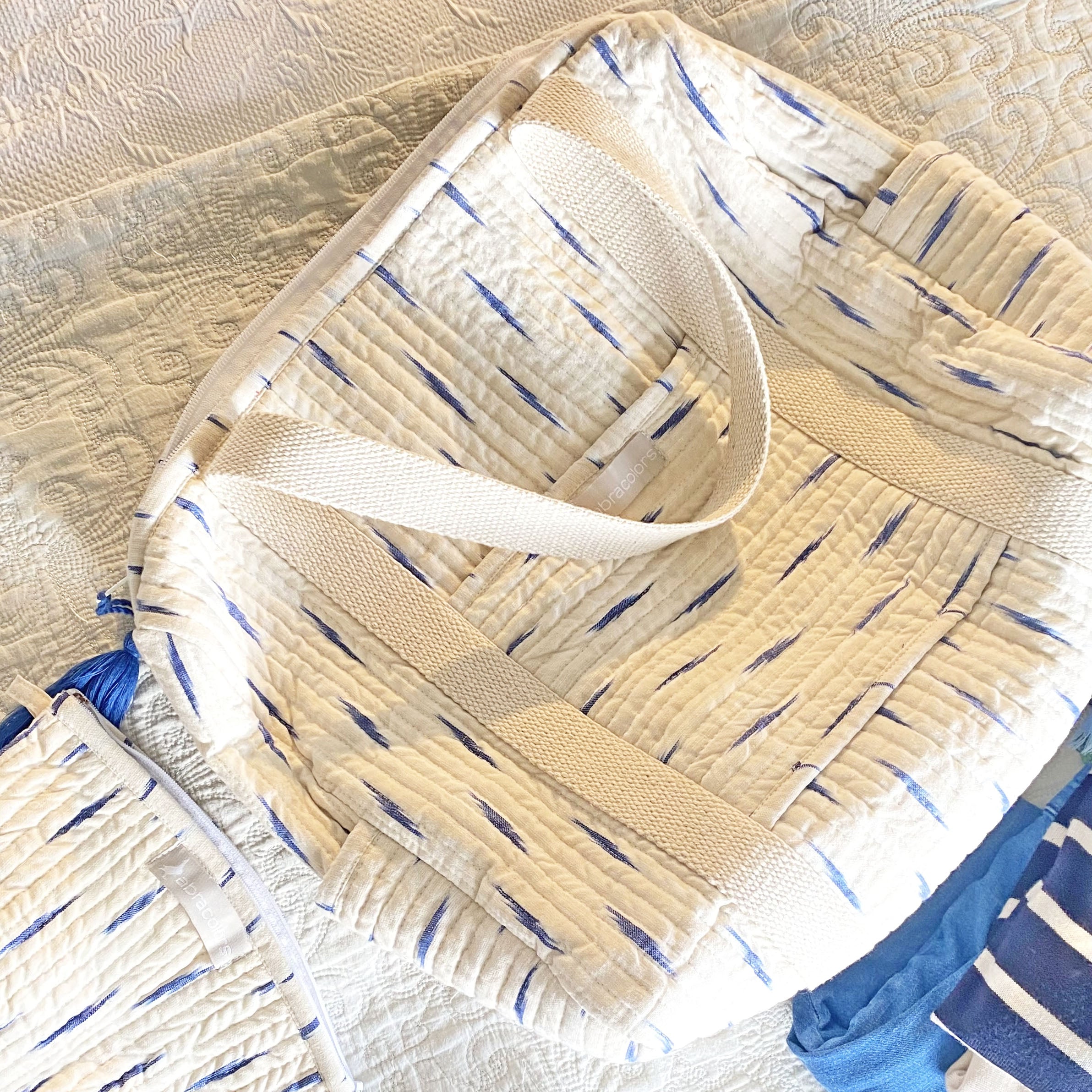 Bolsa ikat beige