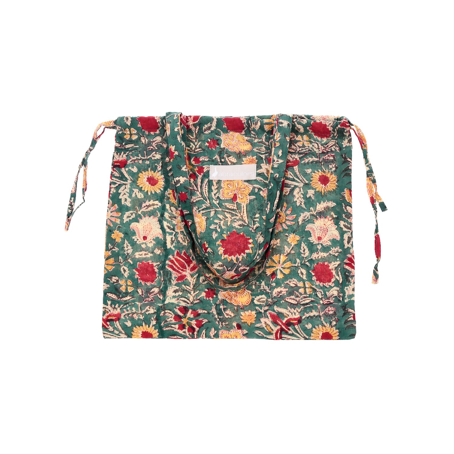 Pijama corto flores verde