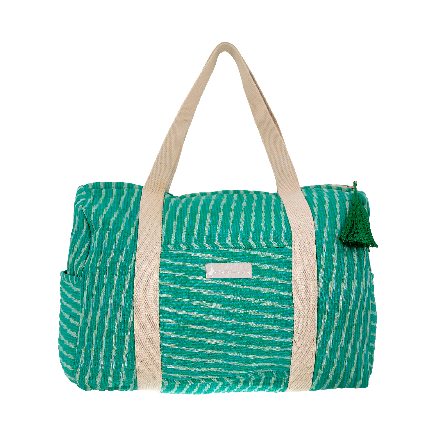 Bolsa ikat verde