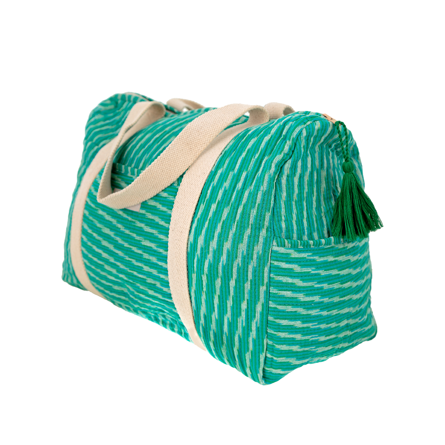 Bolsa ikat verde