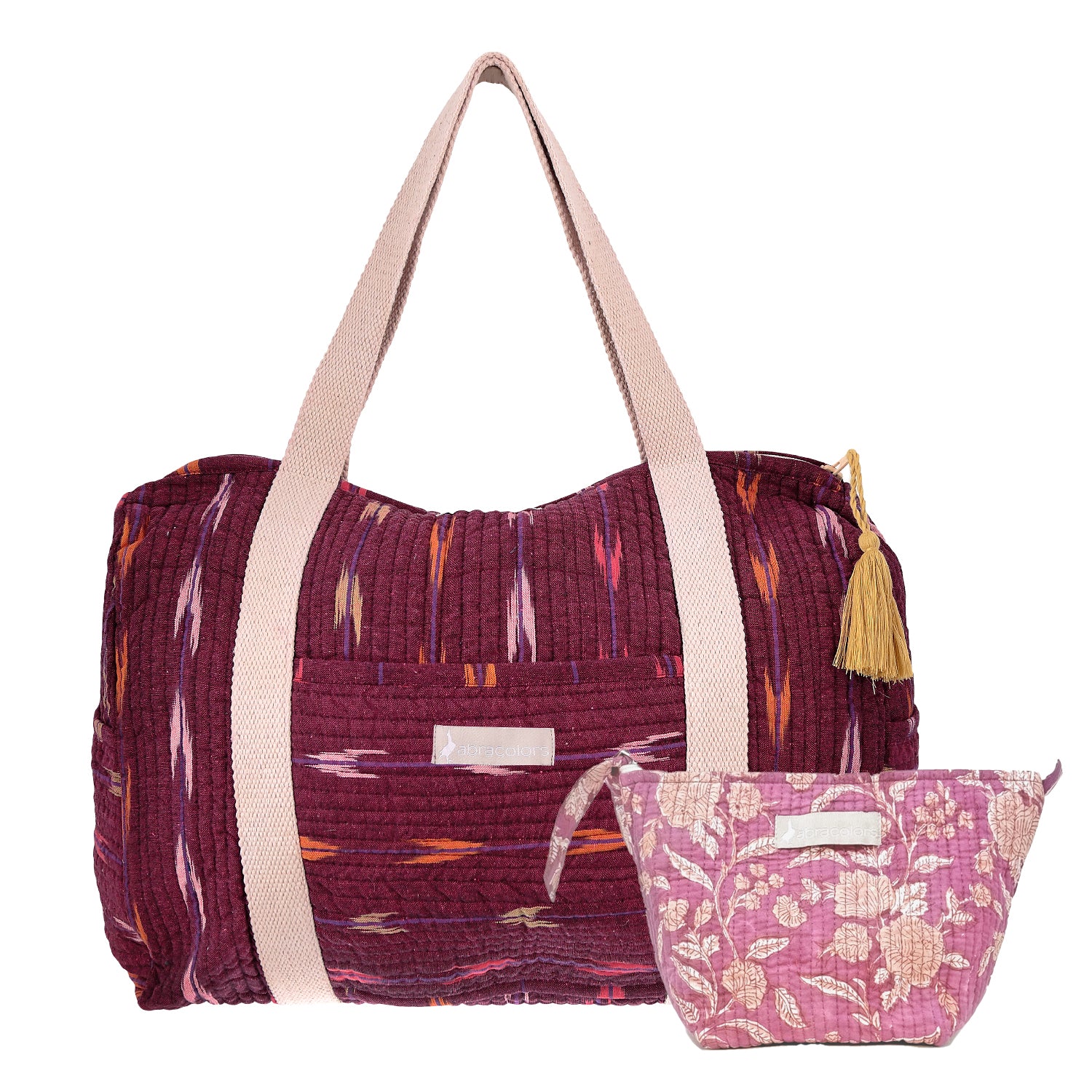 Bolsa finde guinda con bolsita