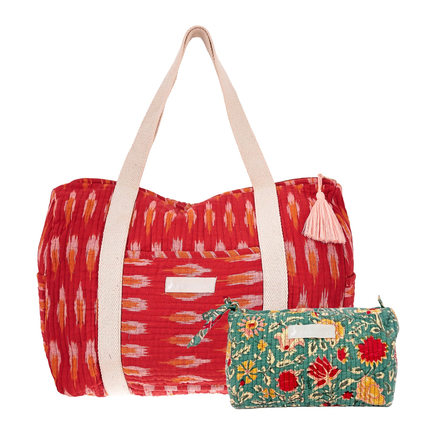Bolsa finde coral con neceser