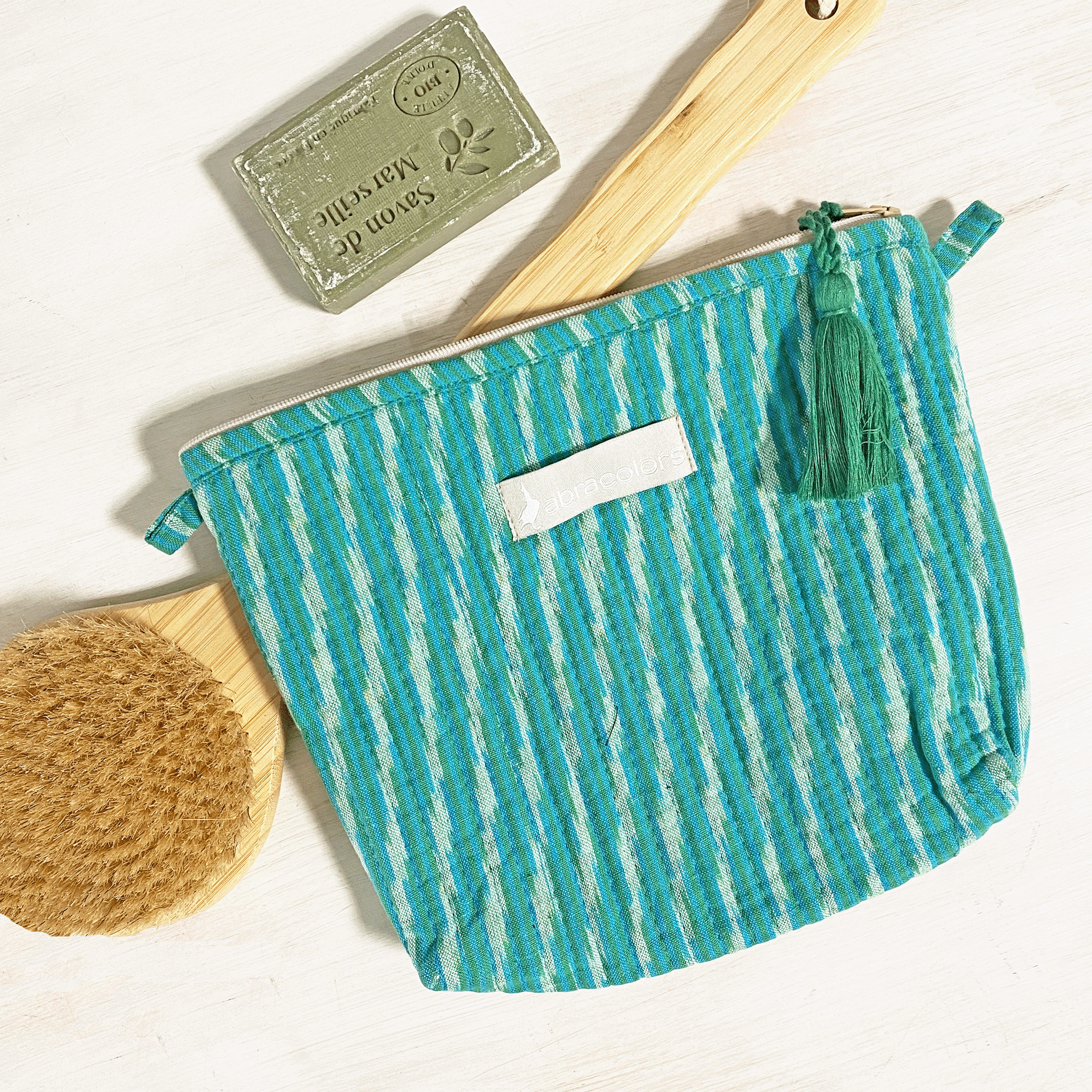 Bolsita ikat verde