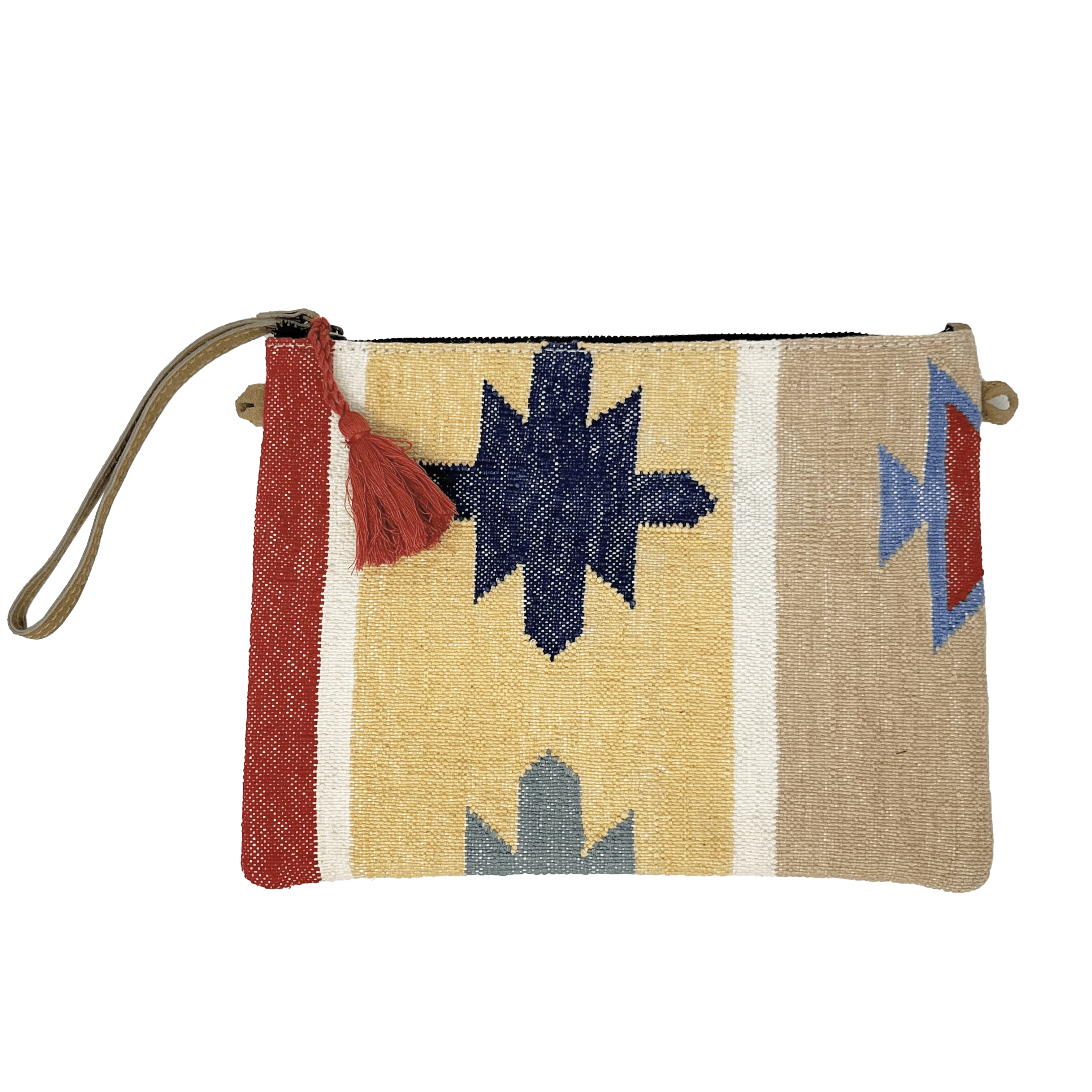 Bolso mano kilim beige