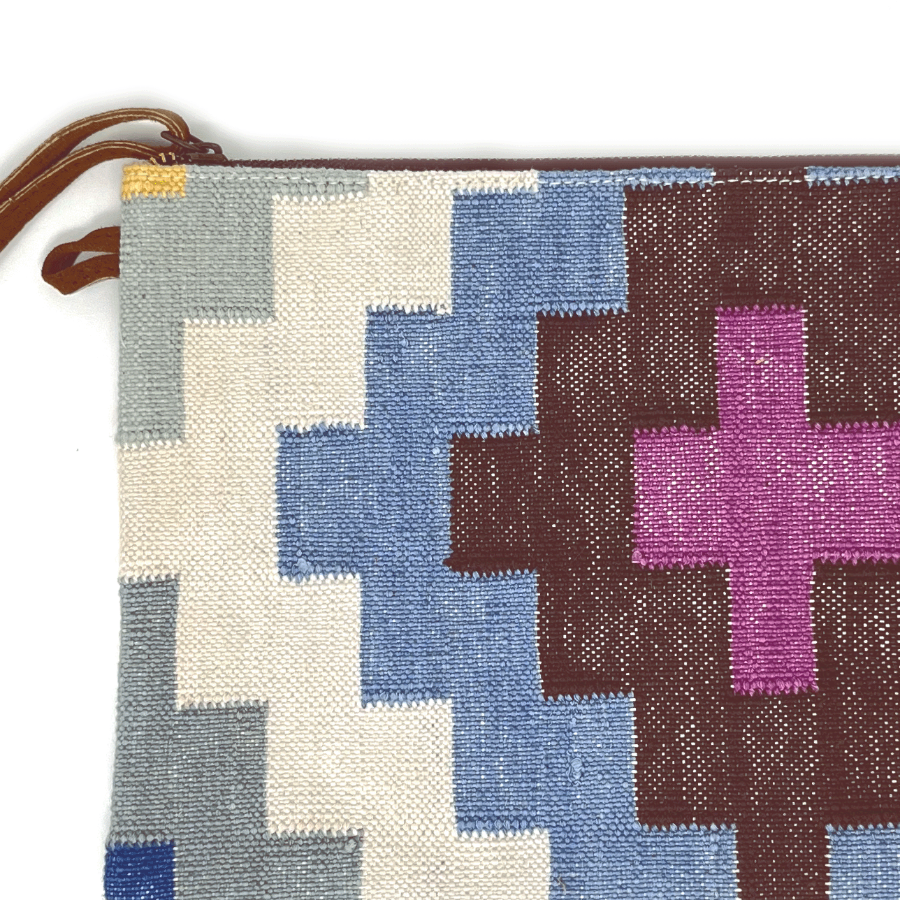 Bolso mano kilim cruz