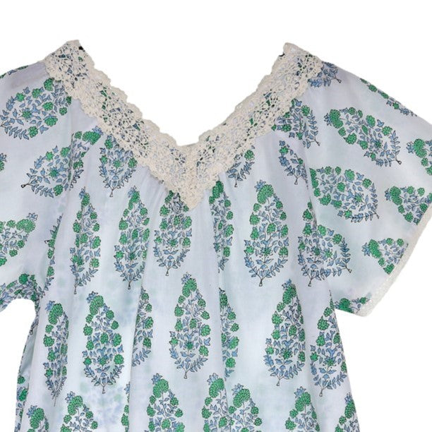 Camisón manguita paisley