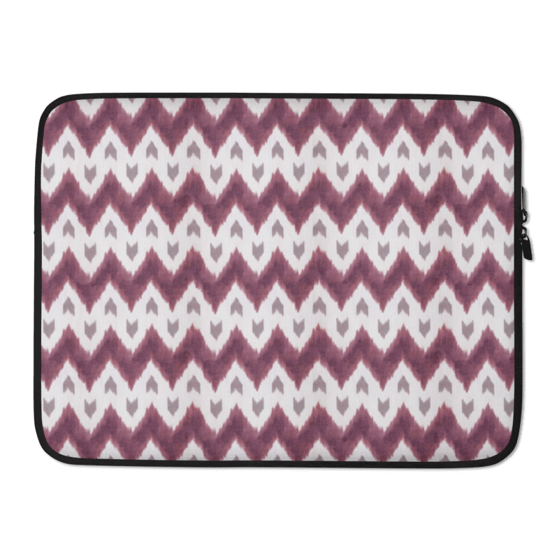 Funda para portátil ikat granate