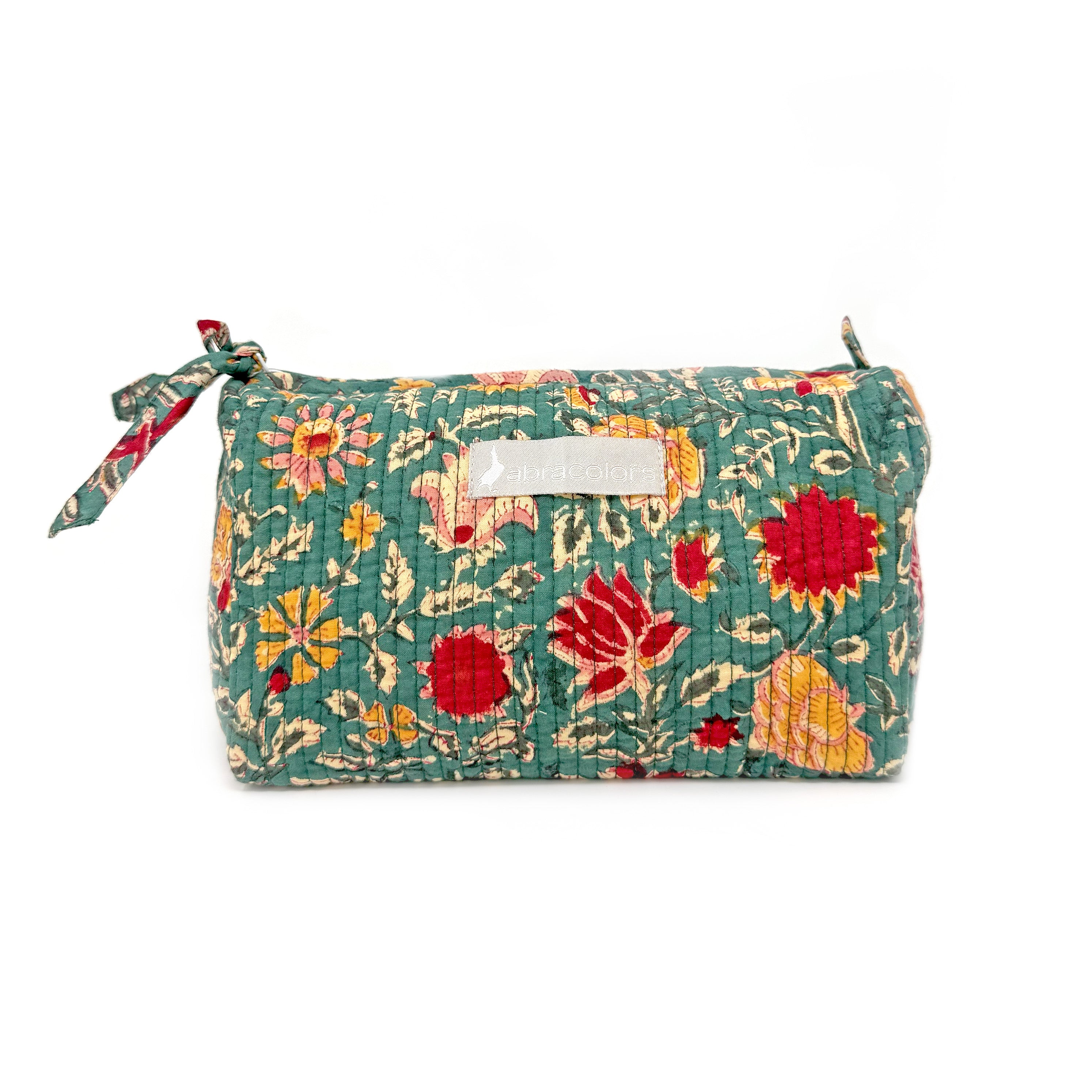 Neceser flores verde