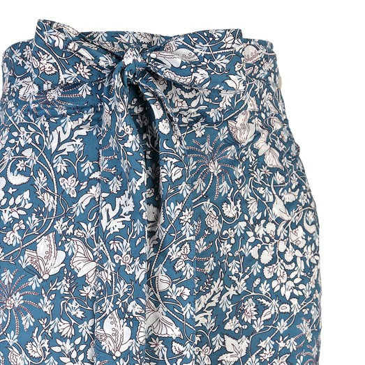 Falda nudo azul
