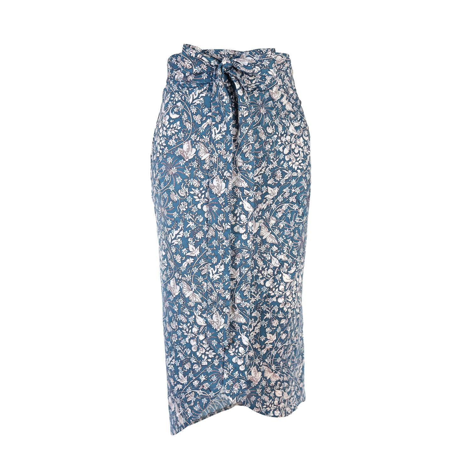 Falda nudo azul