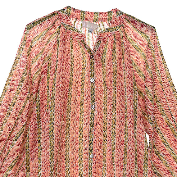 Vestido abullonado espiga
