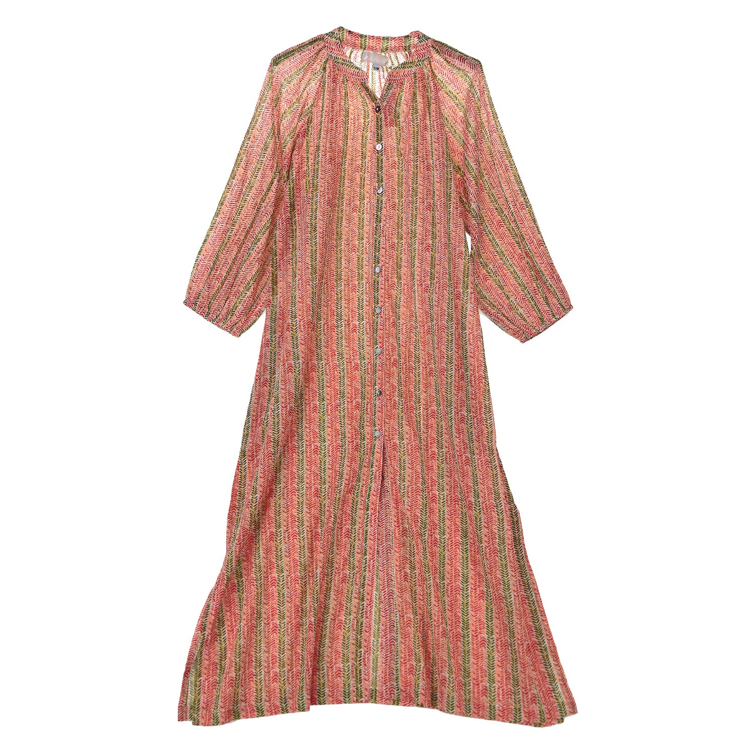 Vestido abullonado espiga
