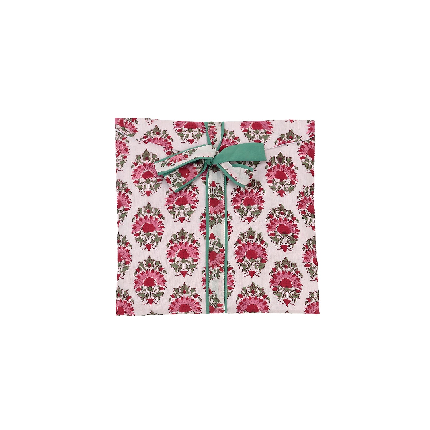 Kimono flores blanca y rosa