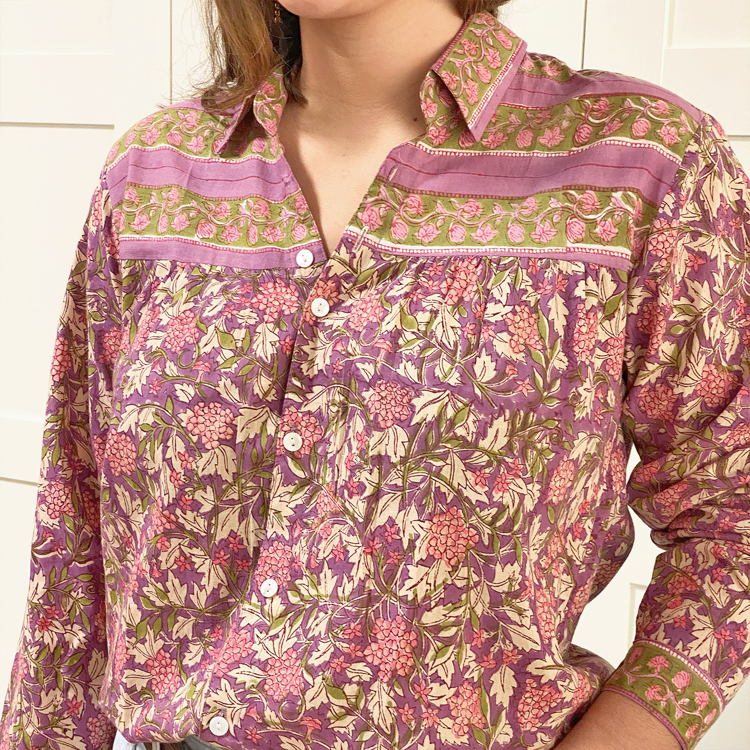 Camisa flores buganvilla
