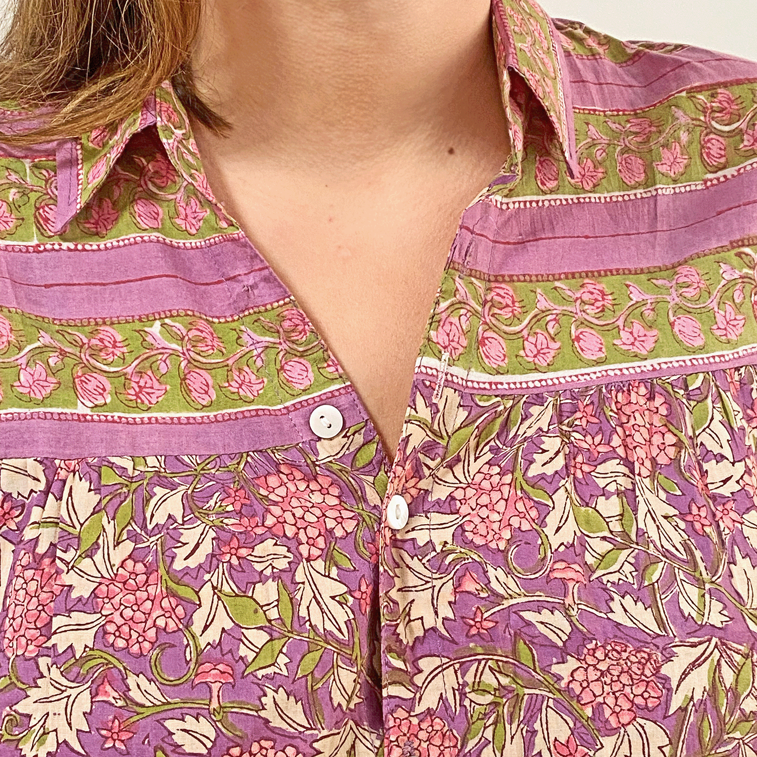Camisa flores buganvilla