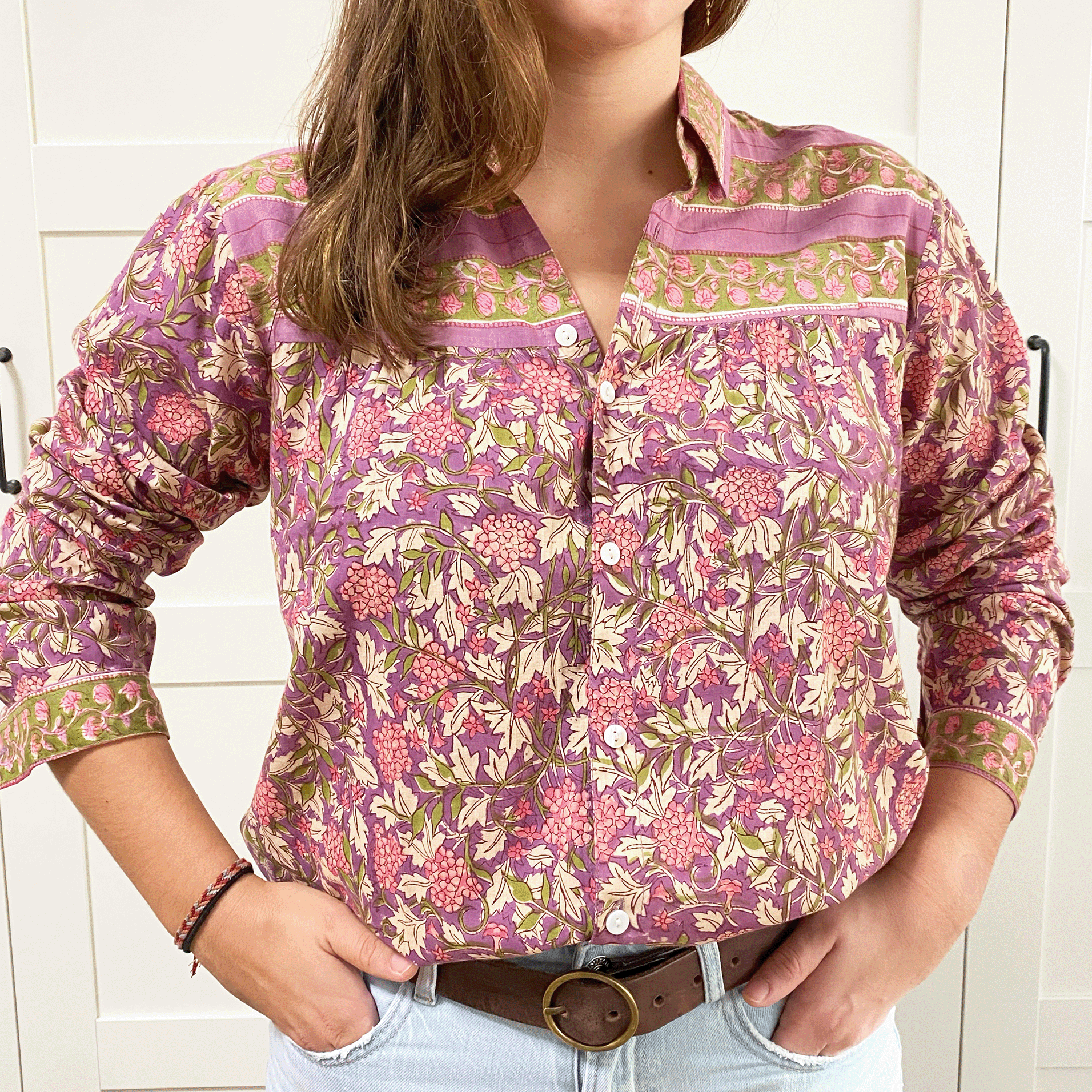 Camisa flores buganvilla
