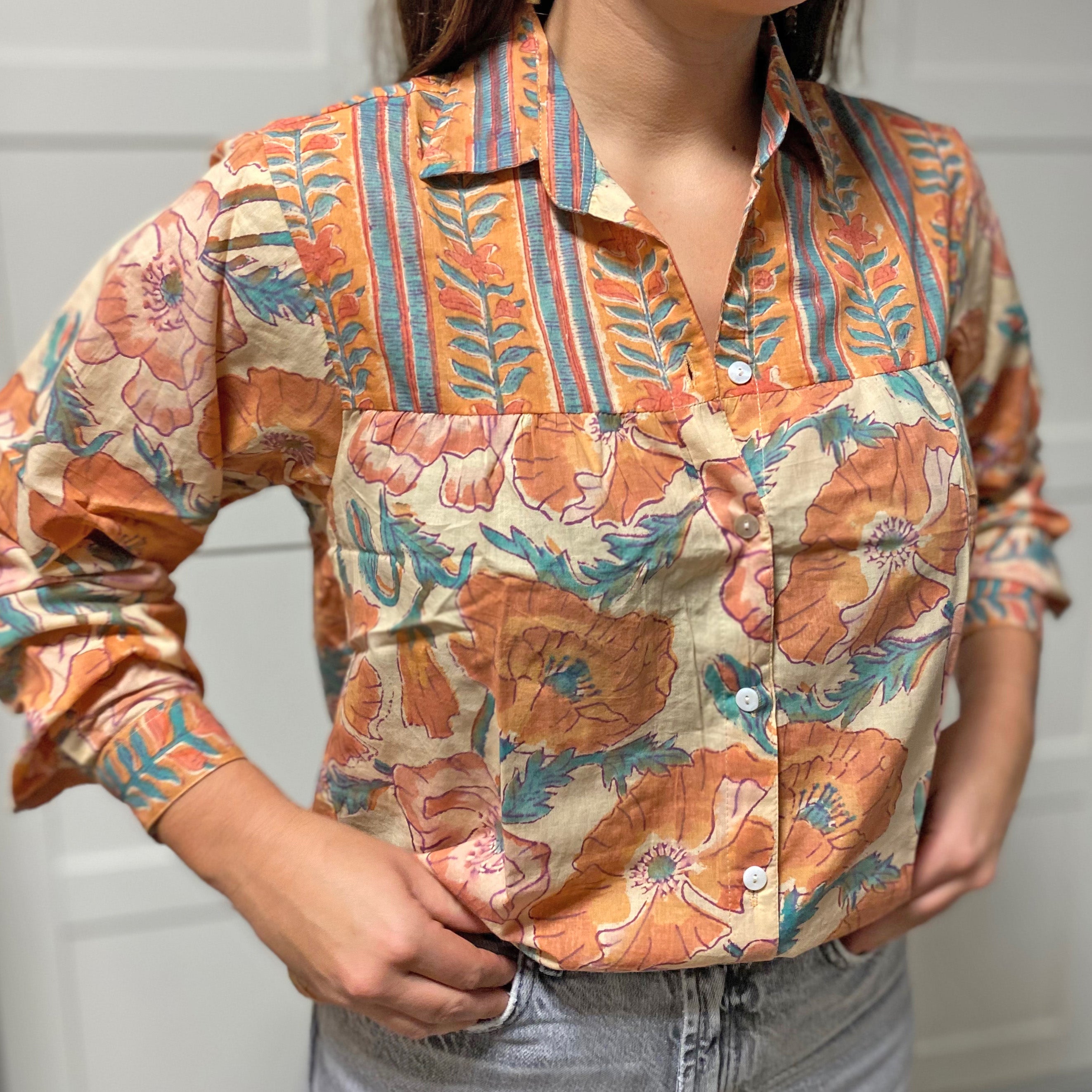 Camisa flor caldera