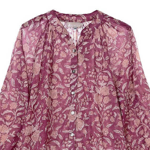 Vestido abullonado flores