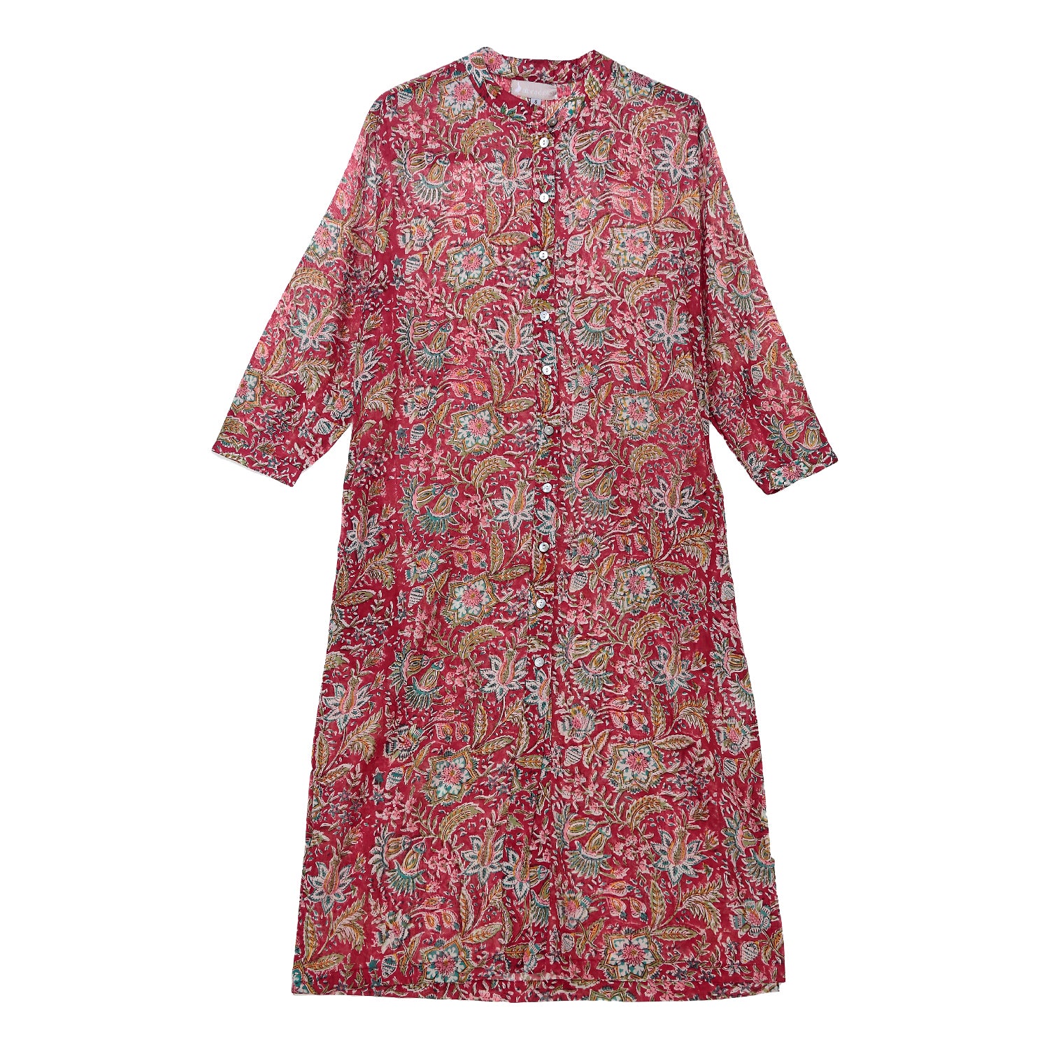Vestido camisero rojo