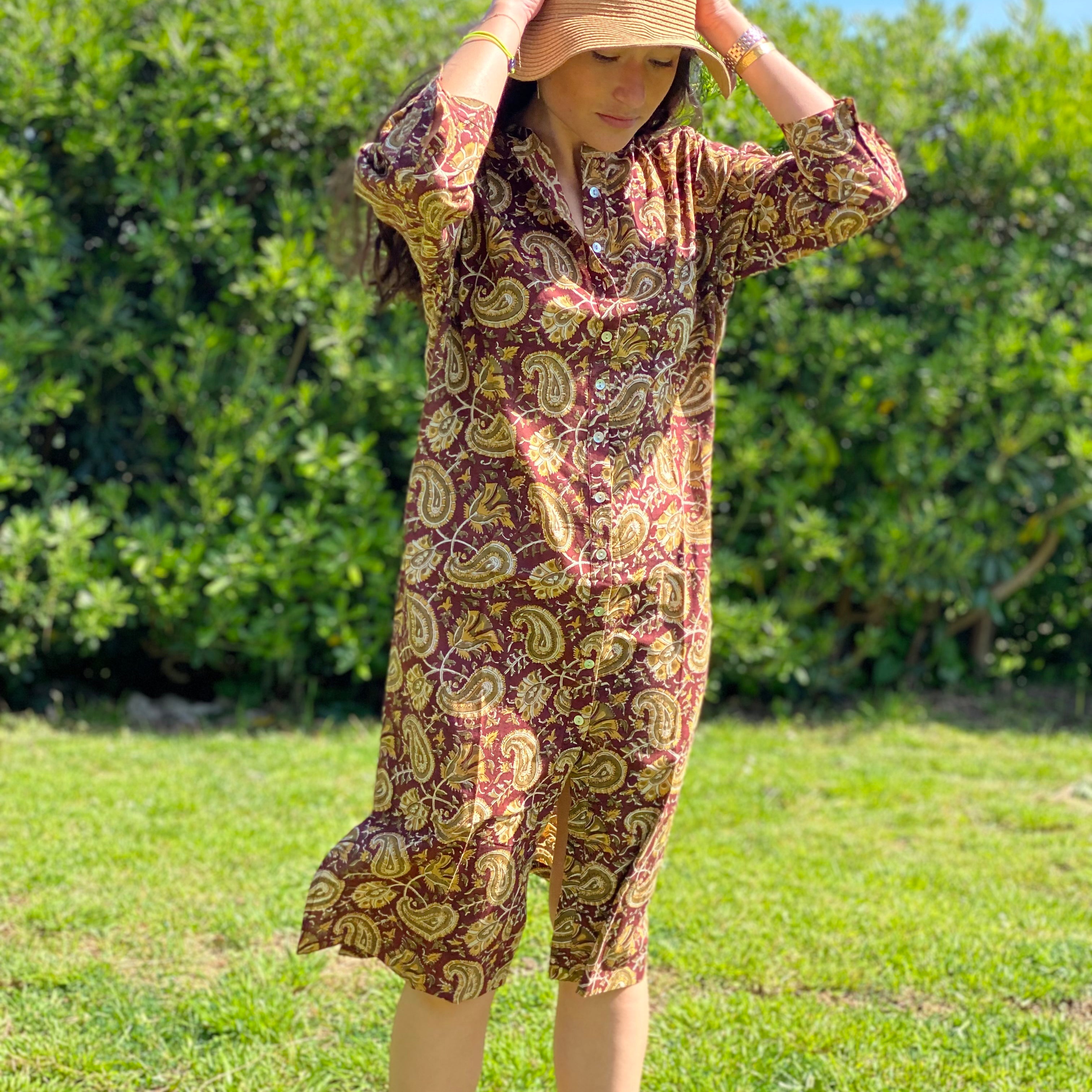 Long sand dress