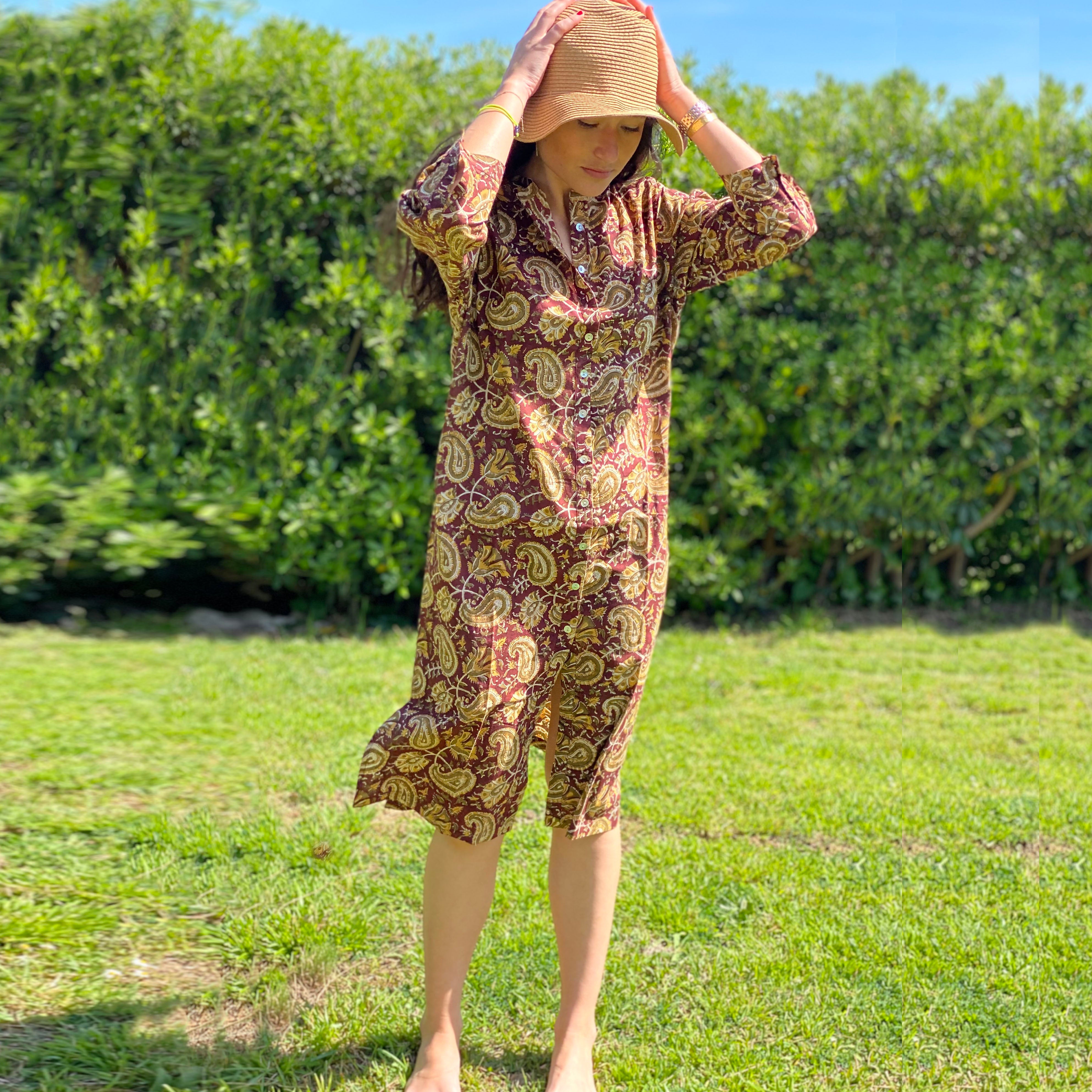 Long sand dress