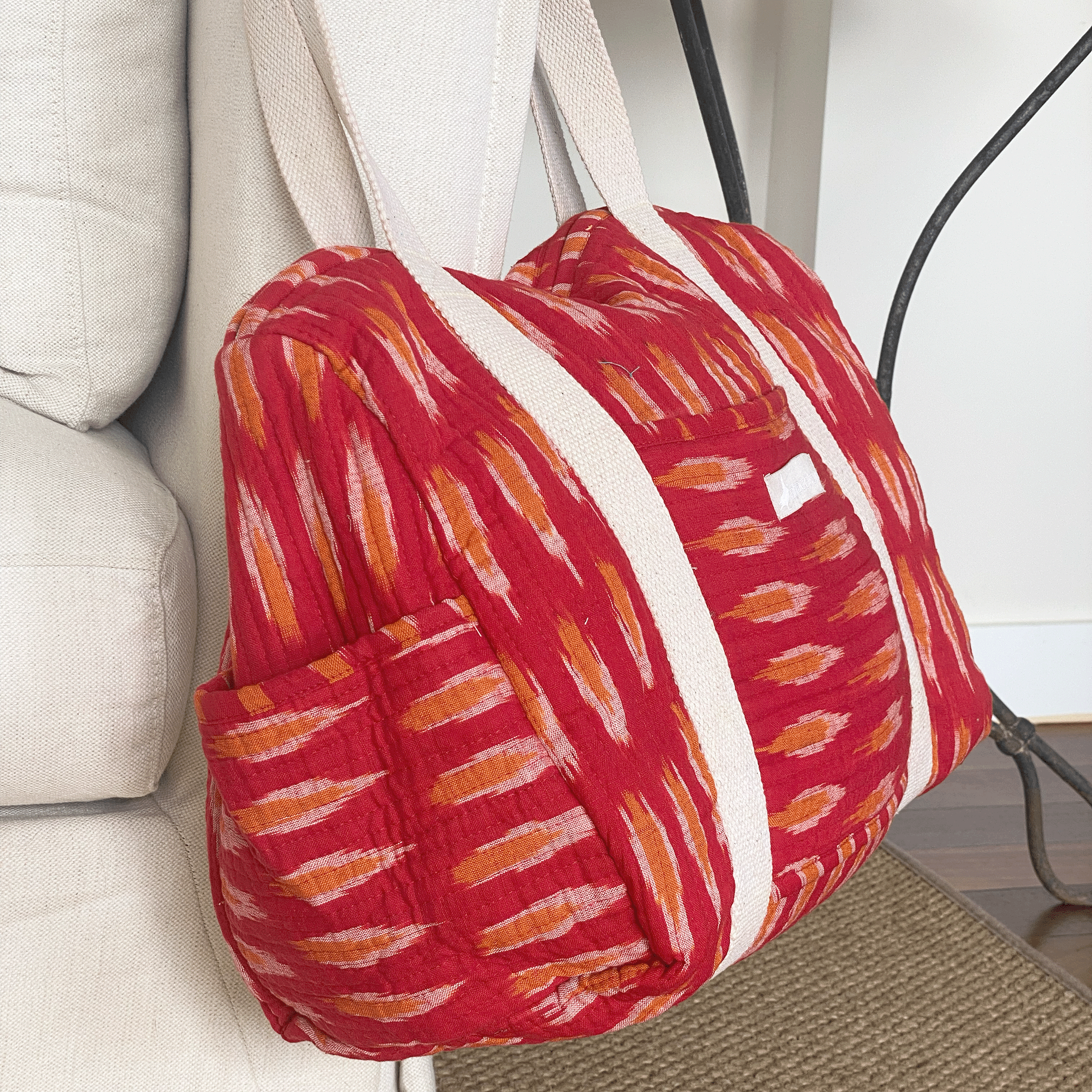 Bolsa  ikat coral