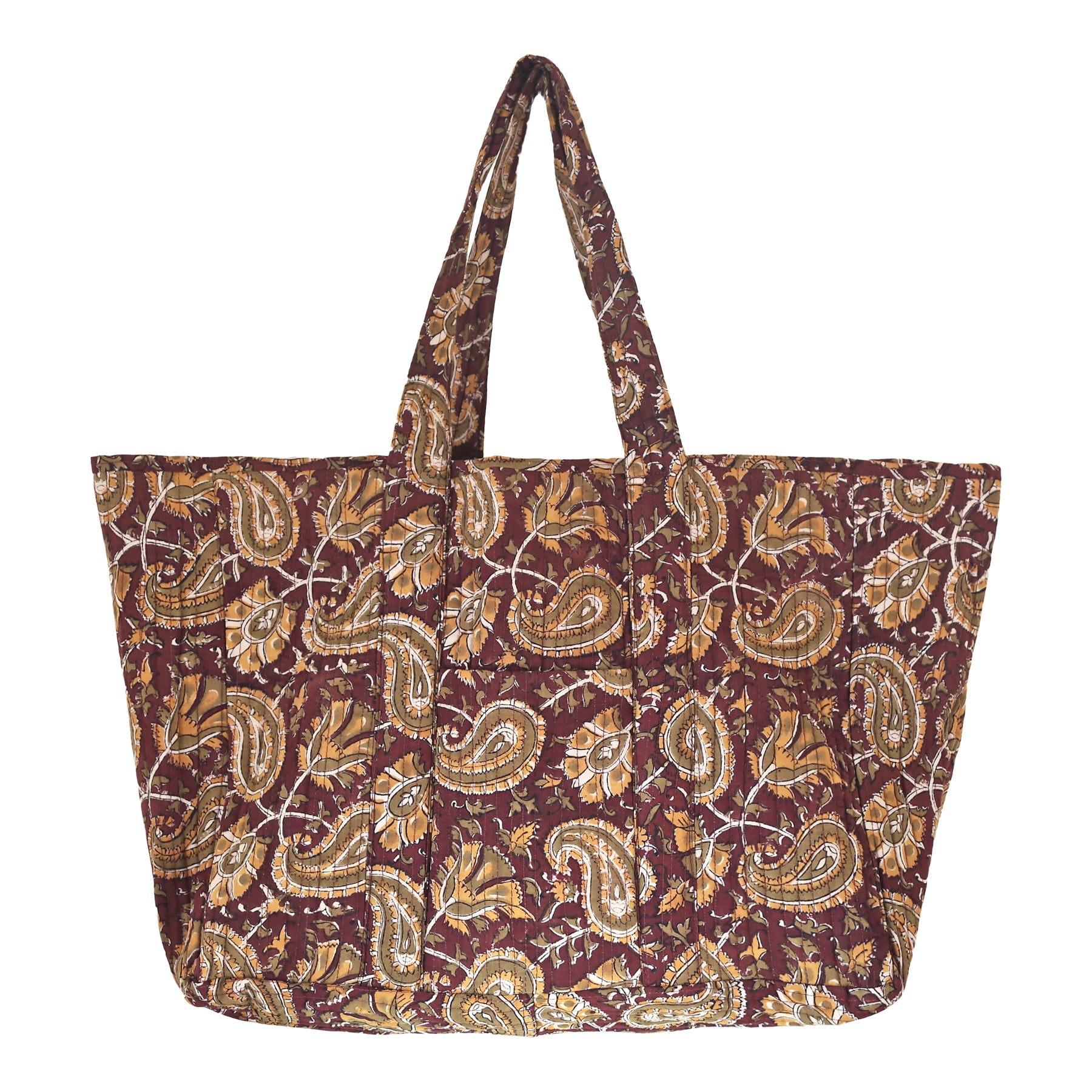 Bolso tote paisley granate ABRACOLORS