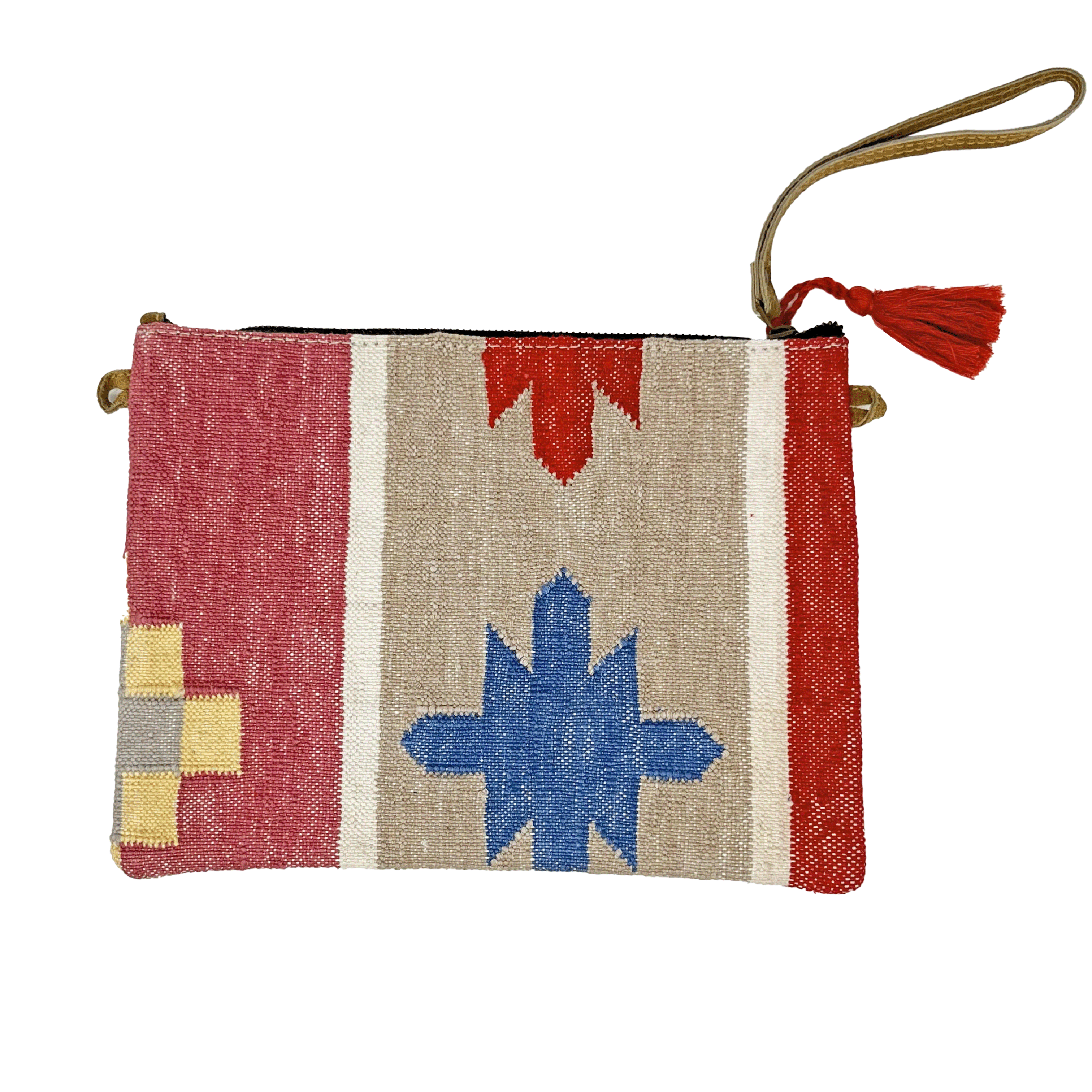 Bolso mano kilim beige