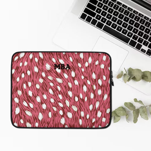 Funda portátil personalizada con iniciales 