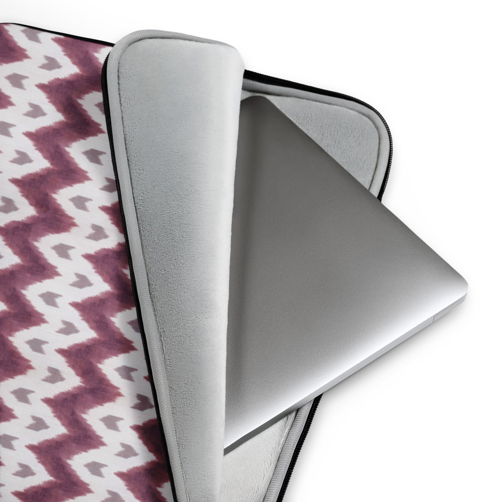 Funda para portátil ikat granate