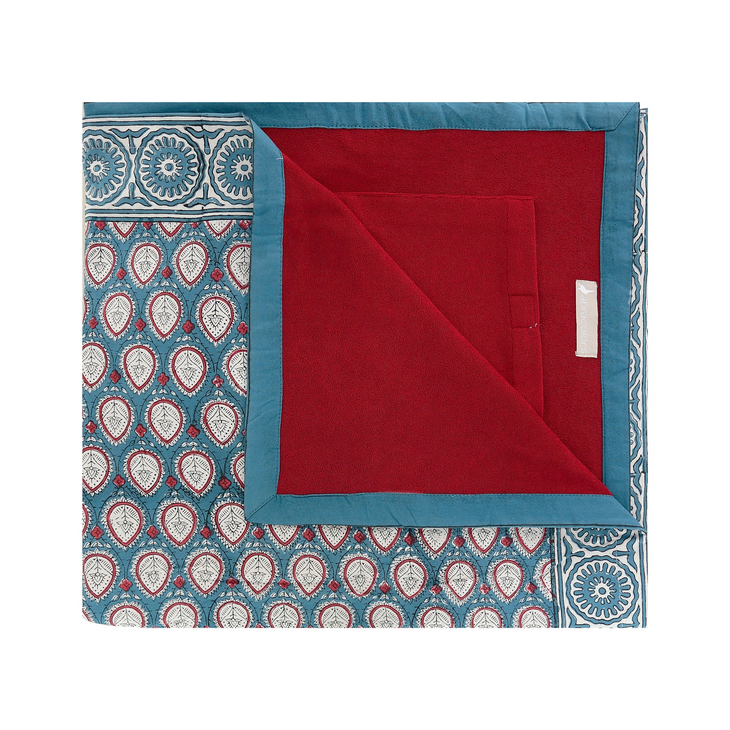 Blue stamp pareo towel