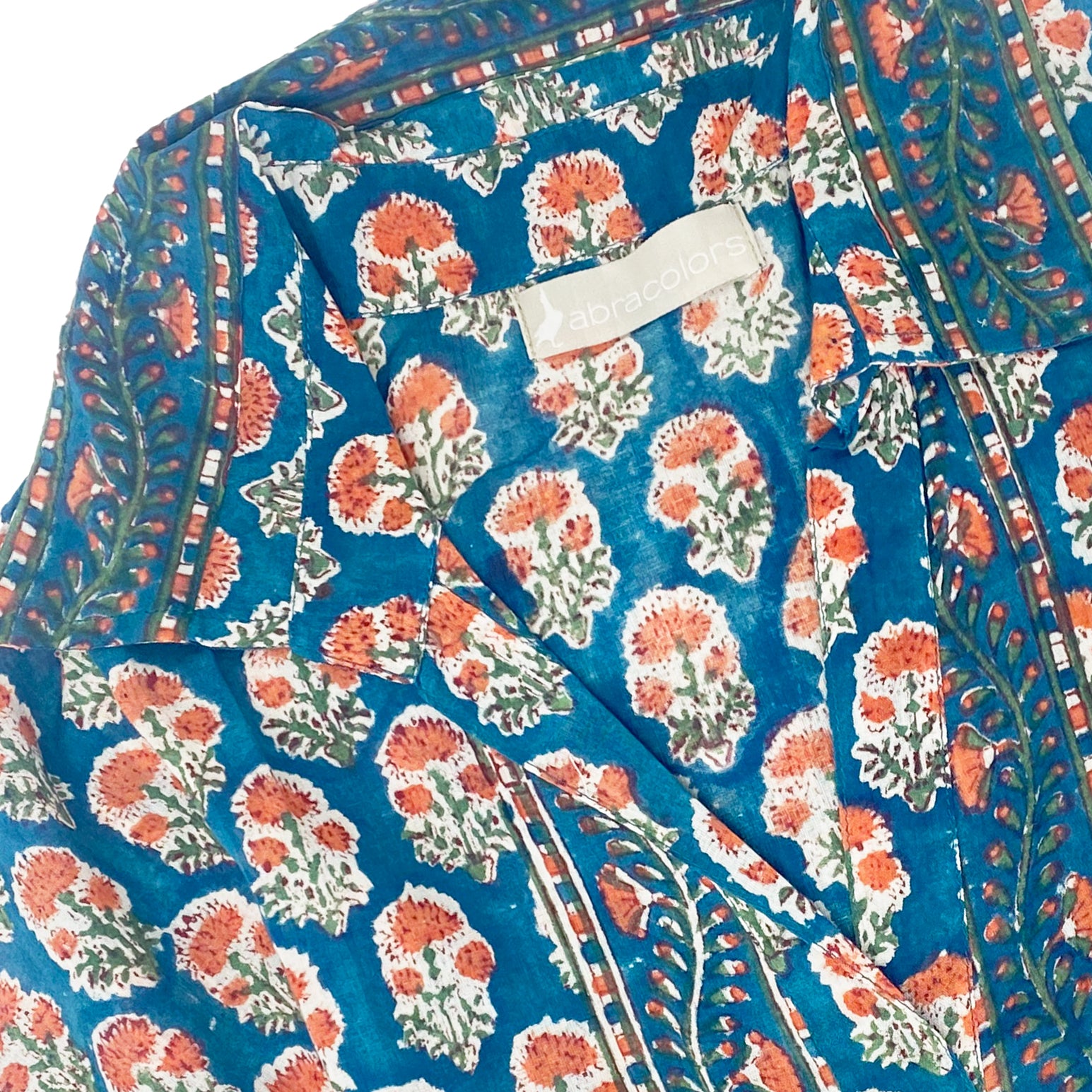 Short Blue Flower Dress